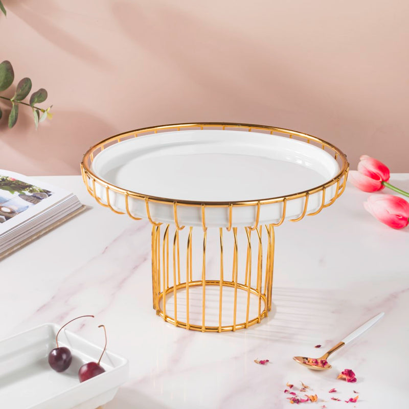 Metallic Cake Stand 8 inch