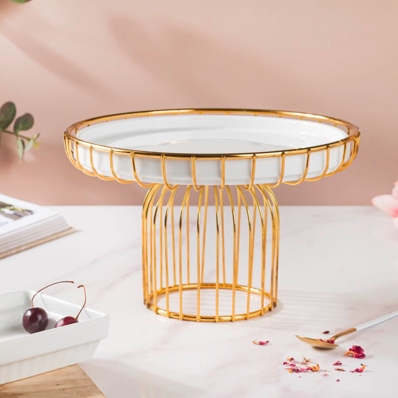 Metallic Cake Stand 8 inch