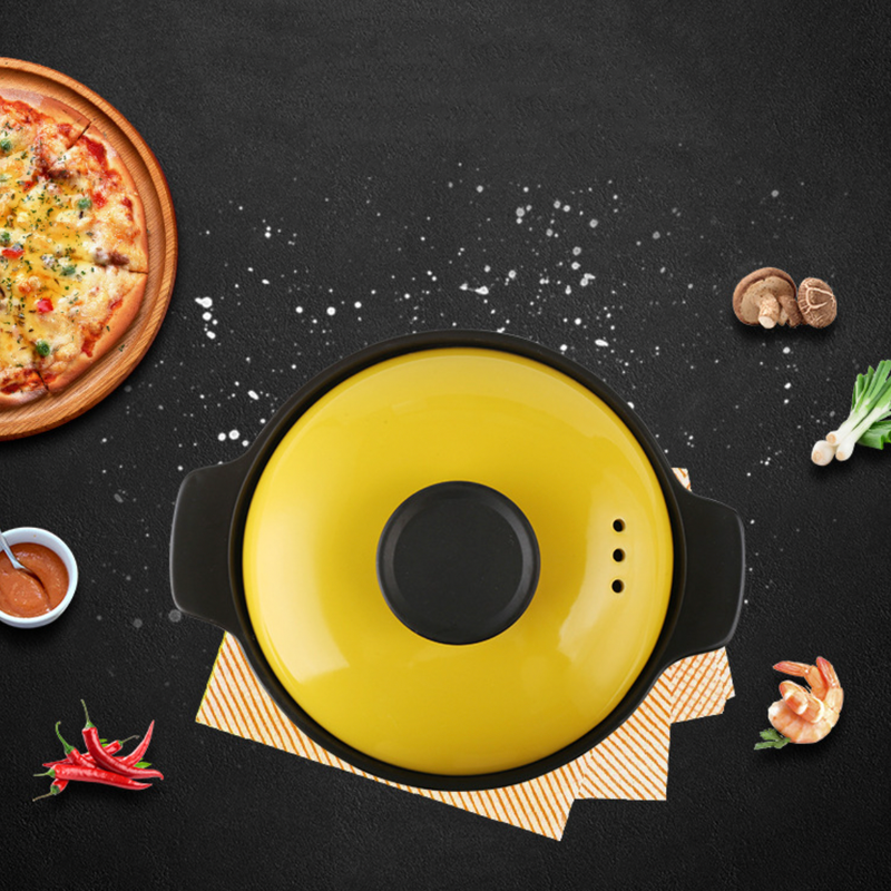 Printed Yellow Cooking Pot Small - Cooking Pot