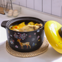 Printed Yellow Cooking Pot Large - Cooking Pot